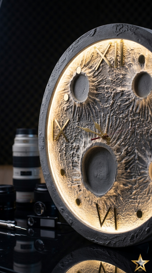 LED Moon Clock – Aesthetic Wall Decor